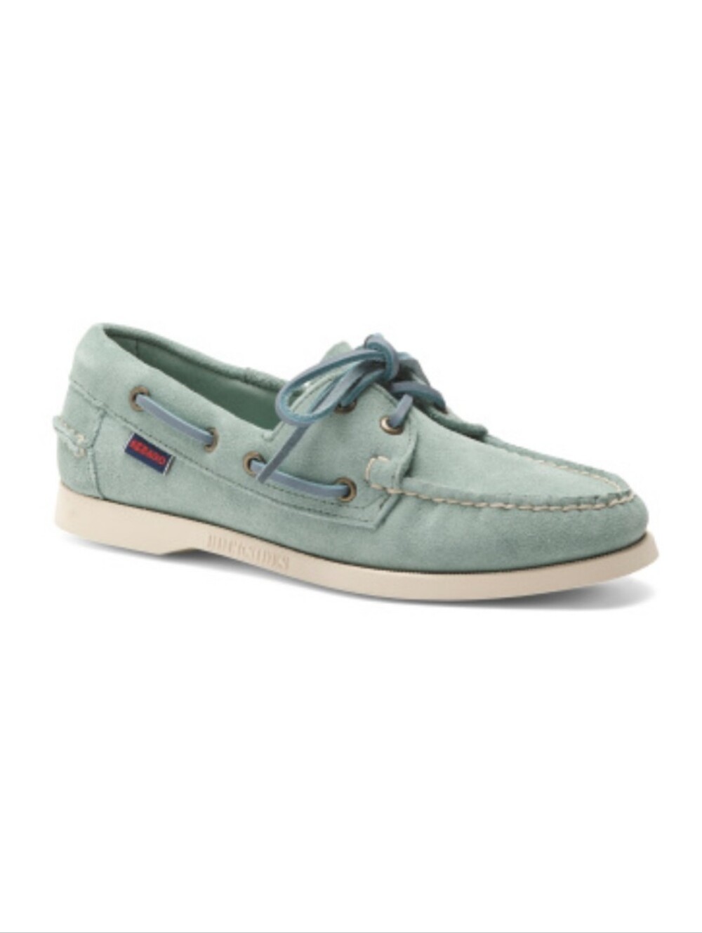 Sebago Women's Suede Portland Flesh Out Roughout Shoes in Lichen Green Size 11R